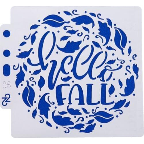 5pcs Round leaves Layering Stencilsr Spray stencil DIY Scrapbook photo album Decorative Embossing DIY Paper Card Crafts