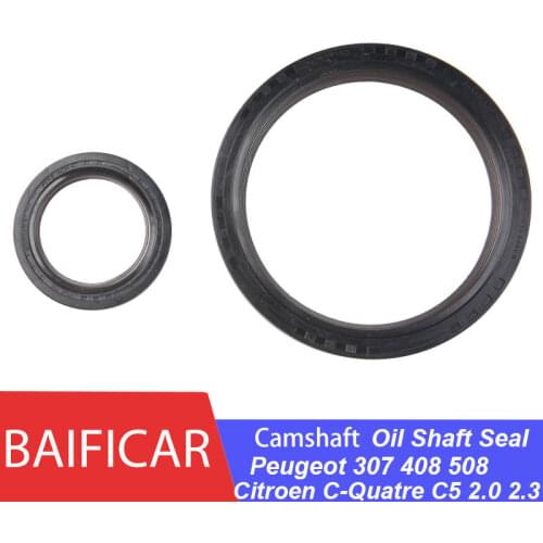 Baificar Brand Crankshaft Front Rear Oil Shaft Seal 023644 023674 For New Model Peugeot 307 408 508 Citroen C-Quatre C5 2.0 2.3