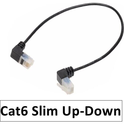 Cat6A Ethernet Cable Ultrafine Cat 6 UTP Ethernet Patch Cable - Slim RJ45 Computer XBox Networking LAN Cords Angle