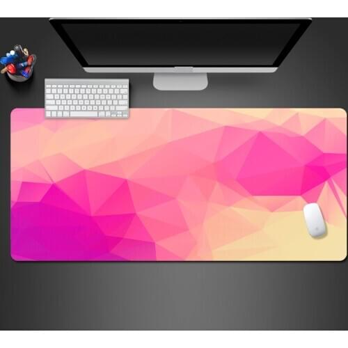 Color creative personality game mouse pad custom pink and yellow combination lock box large gasket can be cleaned rubber pad