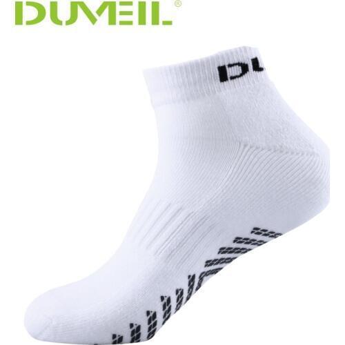 DUVEIL Men Functional Cotton Sports Socks Assist Exercise Short Socks For Runnuing Antiskid Booster Buffered Jogging Long Jump