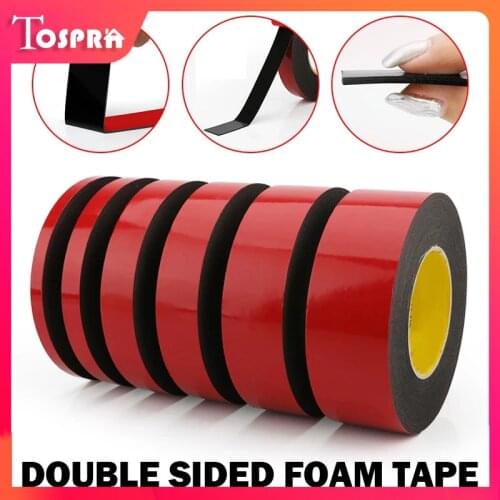 10m Foam Double Sided Self Adhesive Tape Special Super Strong Sticker Two Face Waterproof Width 8mm 10mm 12mm 15mm 18mm 20mm