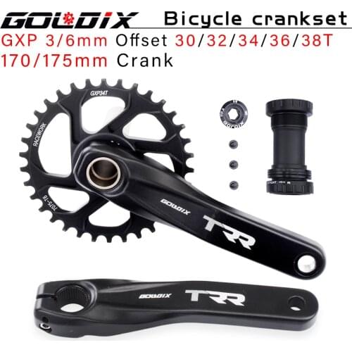 GOLDIX bicycle crankset 170mm/175mm with chainring 30T 32T 34T 36T 38T/bottom bracket for SRAM XO1 X1 GX XO X9 Bicycle crank