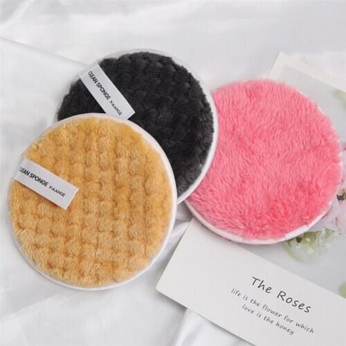 1Pc Microfiber Makeup Removal Sponge Flutter Face Washing Cotton Flapping Reusable Sponge Face Cleansing Sponge Cleaner Tools