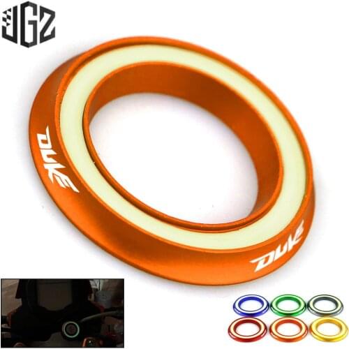 Motorcycle CNC Ignition Switch Cover Luminous Ring Circle Cap For KTM DUKE RC 125 200 250 390 690 1090 2017 - 2019 Accessories