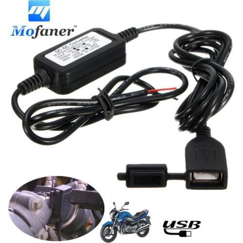 Mofaner Waterproof Motorcycle USB Charger DC 12V 2A Motorbike Charger For Phone GPS