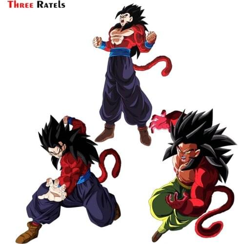 Three Ratels F180 gohan ssj4 stickers for Suitcase Skateboard Laptop Luggage Phone helmet vinyl pvc car sticker