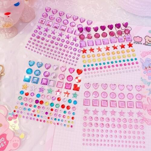 New 3D Kids Gem Stickers, Diamond Sticker, Acrylic Crystal Sticker, DIY, Three Dimensional Rhinestone Decoration for Girls