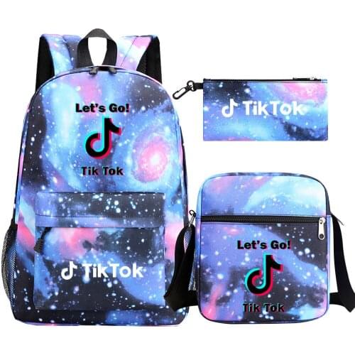 New Hot TIK TOK Backpack Shoulder Bags 3D Print School Bag Mochilas Student Fashion Backpacks Children Schoolbag