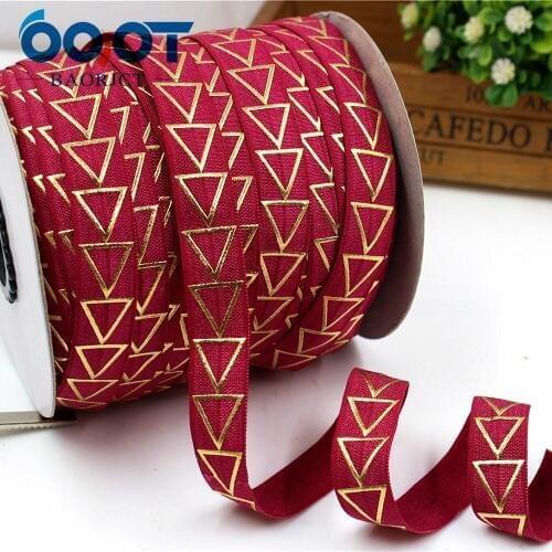 OOOT BAORJCT,1760820, 5/8'' 16MM Bronzing elasticity Ribbon , 10 yards DIY handmade hair accessories Material , free shipping