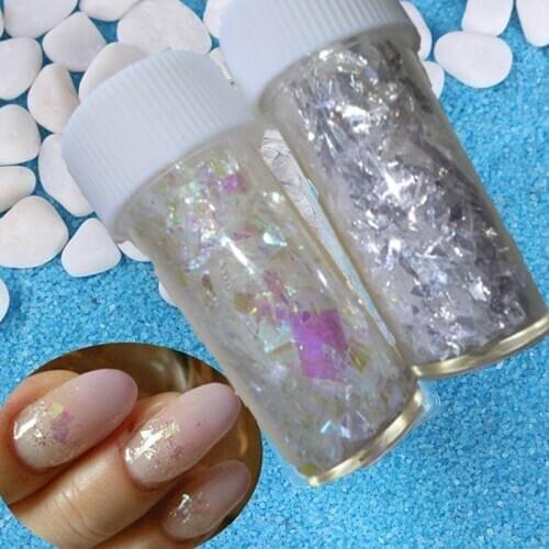 Shattered Rainbow (Red Light) MED Irregular Glitter Shape Mix Solvent Resistant Polyester Laser Cut Glitter Tumbler Nail glitter