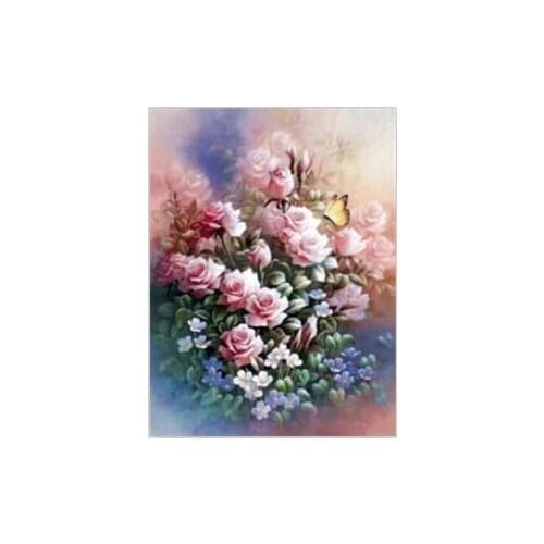 Rose Garden pictures Diamond mosaic needlework decor flower picture Embroidery with diamond Painting by numbers rhinestones Y594