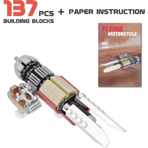 MOST Famous Drama Scene Dive Flying Bike Spaceship Building Block Model Creative Decoration Bricks Parts Kid Toy Collection Gift