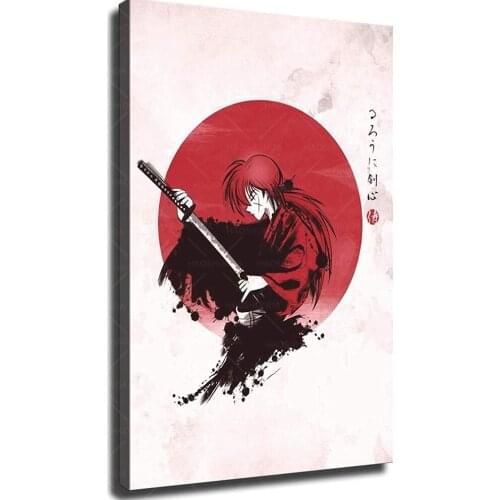 Modern Wall Poster Art Print Oil Painting on Canvas Home Decor Wall Decoration Canvas Art rurouni kenshin poster