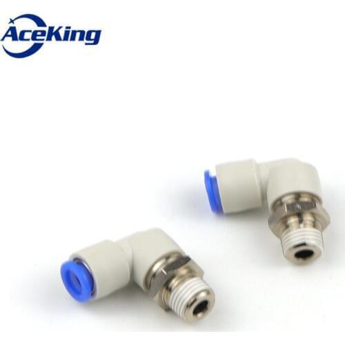 AceKing right Angle 360 degree high speed rotary joint pneumatic convenient quick plug ksl6/8 04 06 08 10 12-m5 01S 02S 03S 04S