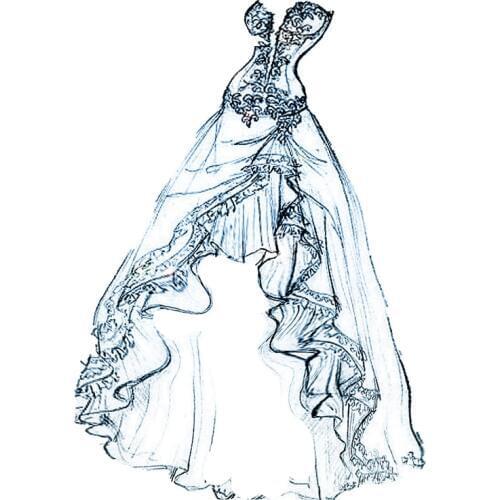 Die Cutting dies Classical dress metal craft paper die Scrapbooking/DIY Embossing mould Easter New Year