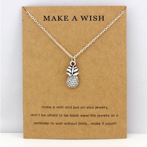 Pineapple Flamingos Summer Chain Necklaces Best Friends Women Girls Jewelry Party Friendship Christmas Gift Drop Shipping