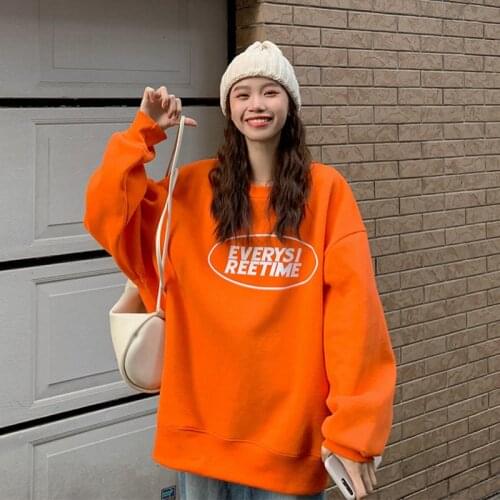 Plus Size Hoodie Women Fall/winter 2021 New Fat Loose Printed Blouse Coat Womens Clothing Wholesale Women Tops Long Sleeve