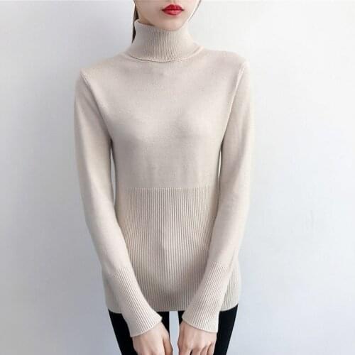 Winter Clothes Women Sweater Turtleneck Pullover Casual Jumpers Ladies Pull Femme Warm Bottom Sweater Hiver 7
