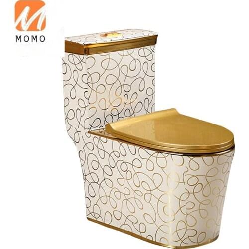 Gold toilet water-saving toilet of the hotel Biological Toilet Closestool Toilet Seat Camping Toilet