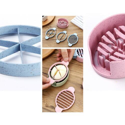 1PC Multifunction Wheat Straw Cut Egg Slicers Tools Dividers Preserved Egg Splitter Cut Eggs Kitchen Essential Cooking OK 0484