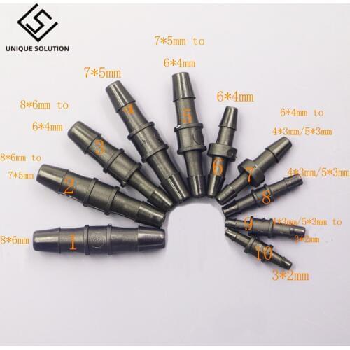 20pcs/lot UV plastic tube connector solvent printer UV tube connector Mutoh Roland Mimaki UV ink tube connectors