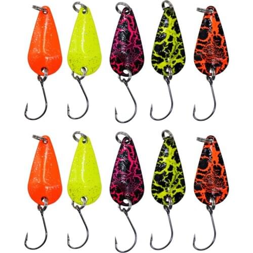 3.1cm 2.6g Fishing Spoon Lure Swim Bait Isca Artificial Trout Lure Pesca Fishing Tackle