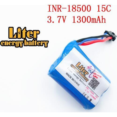 3.7V 1300mAh 18500 15c Lipo battery For UDI 001 UDI001 for HQ HuanQi 960 2.4G remote control boat speedboat 3.7v RC LIPO battery