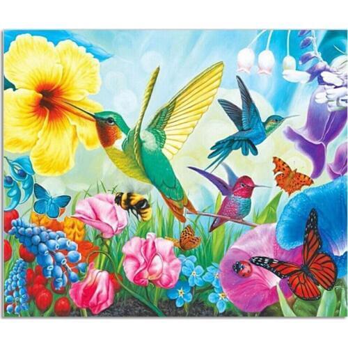 3D DIY Diamond Embroidery Bird Square Crystal Rhinestone Diamond Painting Pasted Full Diamond Mosaic Needlework Pictures