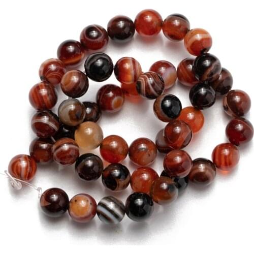 Wholesale Stripe Dream Natural Agates Stone Beads Round Loose Beads Needlework for Jewelry Making 4 6 8 10 12mm DIY Bracelet