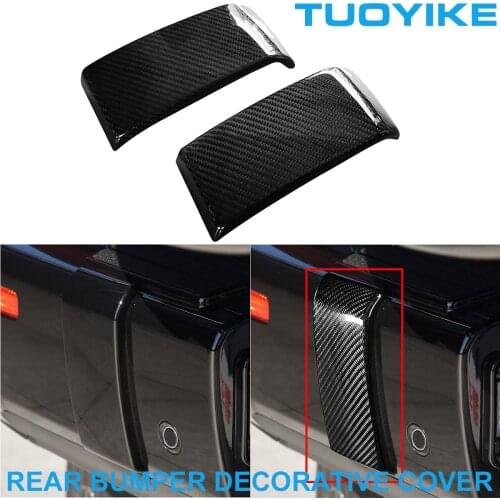 Car Styling Real Carbon Fiber Rear Bumper Decorative Cover Trim Sticker Plate For Mercedes BENZ W464 G63 G500 G550 2019-2020