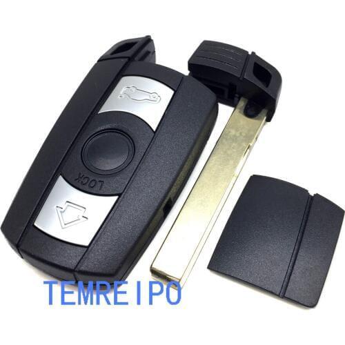 Remote 3 button Key Case for BMW 1 3 5 6 Series Smart Key Shell Blade Fob E90 E91 E92 E60