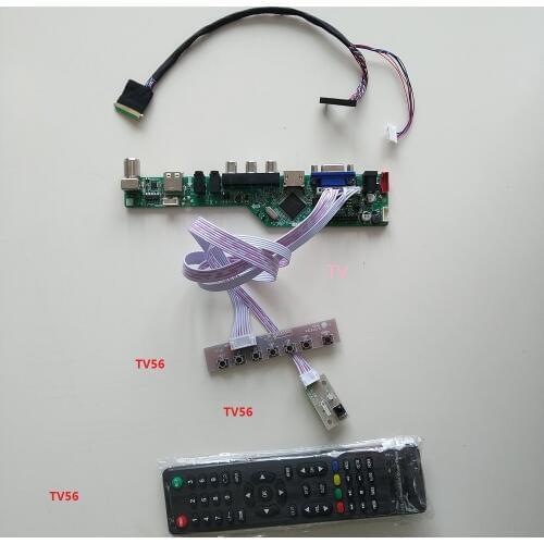 For 17.3" 1600*900 LP173WD1 AV TV HDMI LCD LED card Controller Board USB diy kit panel cable VGA AUDIO screen