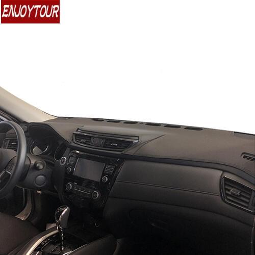 For Nissan X-trail Xtrail 2007-2018 Leather Dashmat Dashboard Cover Prevent Sunlight Pad Dash Mat 2012 2013 2014 2015 2017 2016