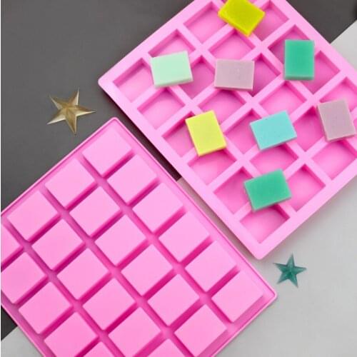 HOT Silicone Pudding Candy Mold 24 Cavity Square Silicone Soap Mold