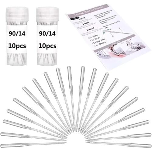 Imzay 20Count Home Sewing Machine Needles,Universal Machine Needles Regular Point Machine Needles For Quilting