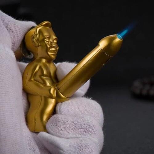 Creative Butane Gas Lighter Smoking Set Mini Cigarette Lighter Smoking Set Accessories Female Toy Cigar Accessories