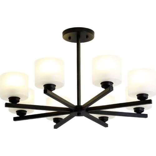 Living room chandelier black creative personality post-modern minimalist bedroom lighting restaurant room atmosphere LL0316927