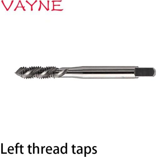 VAYNE HSSE Left Hand Fine Thread Spiral Fluted tap UNF 10-32L 1/4-28L 1/4-32L 5/16-24L 3/8-24L 1/2-20L Machine Screw Thread taps