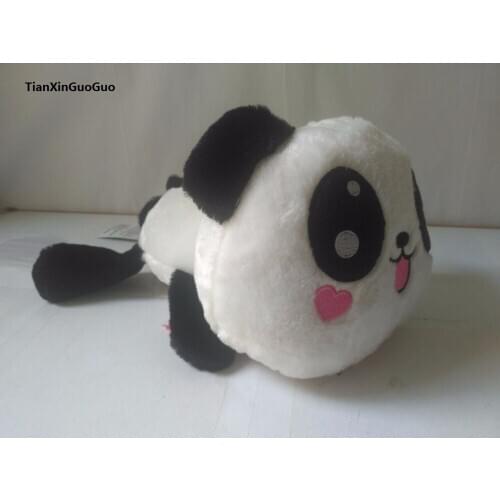 About 35cm cartoon prone panda plush toy soft doll birthday gift b2078