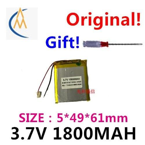 New sufficient capacity polymer li-ion battery rechargeable battery 3.7 V 504961 1800 mah GPS radio/equipment/mobile power