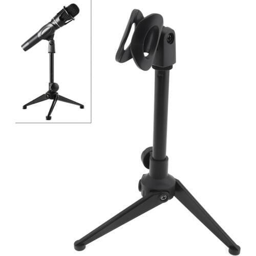 Portable Plastic Microphone Stand Three-Legged Lifting Stand 180 Degree Rotation Angle