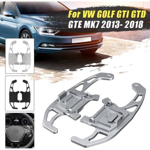2Pcs Car Steering Wheel Shift Paddle Shifter Extend For VW GOLF GTI R GTD GTE MK7 7 For POLO GTI Scirocco 2014-2017 2018 2019