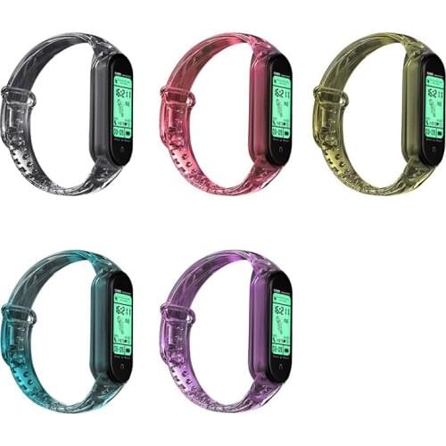 For Mi Band 6/5 Strap Silicone Discolor For Xiaomi Belt Replacement Watch Band Bracelet Pulseira Smart Sports Fitness Wrist