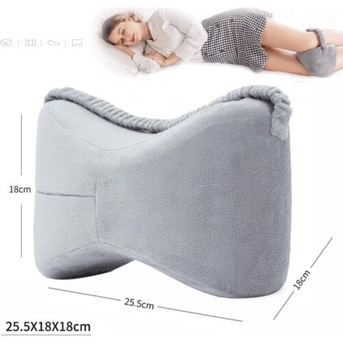 Gravidez corpo memória espuma travesseiro ortopédico joelho perna cunha pé almofada para o lado sleeper ciática alívio ou fronha
