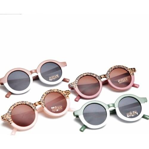 2021 Kids Sunglasses Cartoon Bear Shape Girls Boy Children Sun Glasses Round Street Beat Eyeglasses Cute Baby Shades Eyewears UV