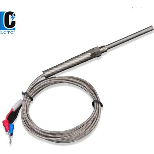 PT100 Probe type thermal resistance M8 Wire Cable Thermocouple Temperature Sensor for Industrial Temperature Controlle