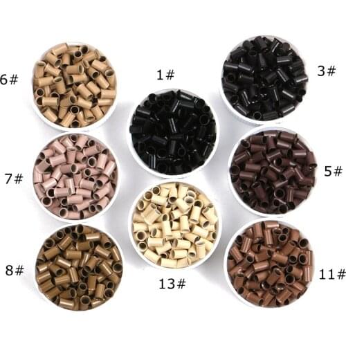 10 000pcs 3430x6 long flared flaring euro locks trumpet copper tube micro beads links for hair extension tool