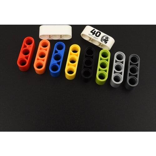10PCS 32523 High-tech hole beam hole arm 1 x 3 Thick Building Blocks Parts MOC DIY Education Build Toys Brick