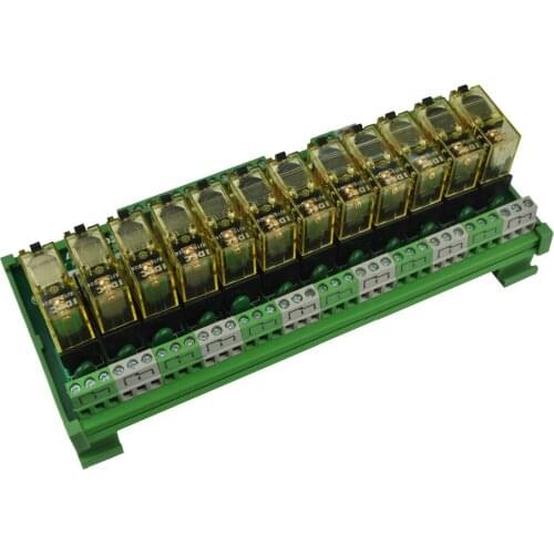 12 channel 1 SPDT DIN Rail Mount IDEC RJ1S Interface Relay moudle
